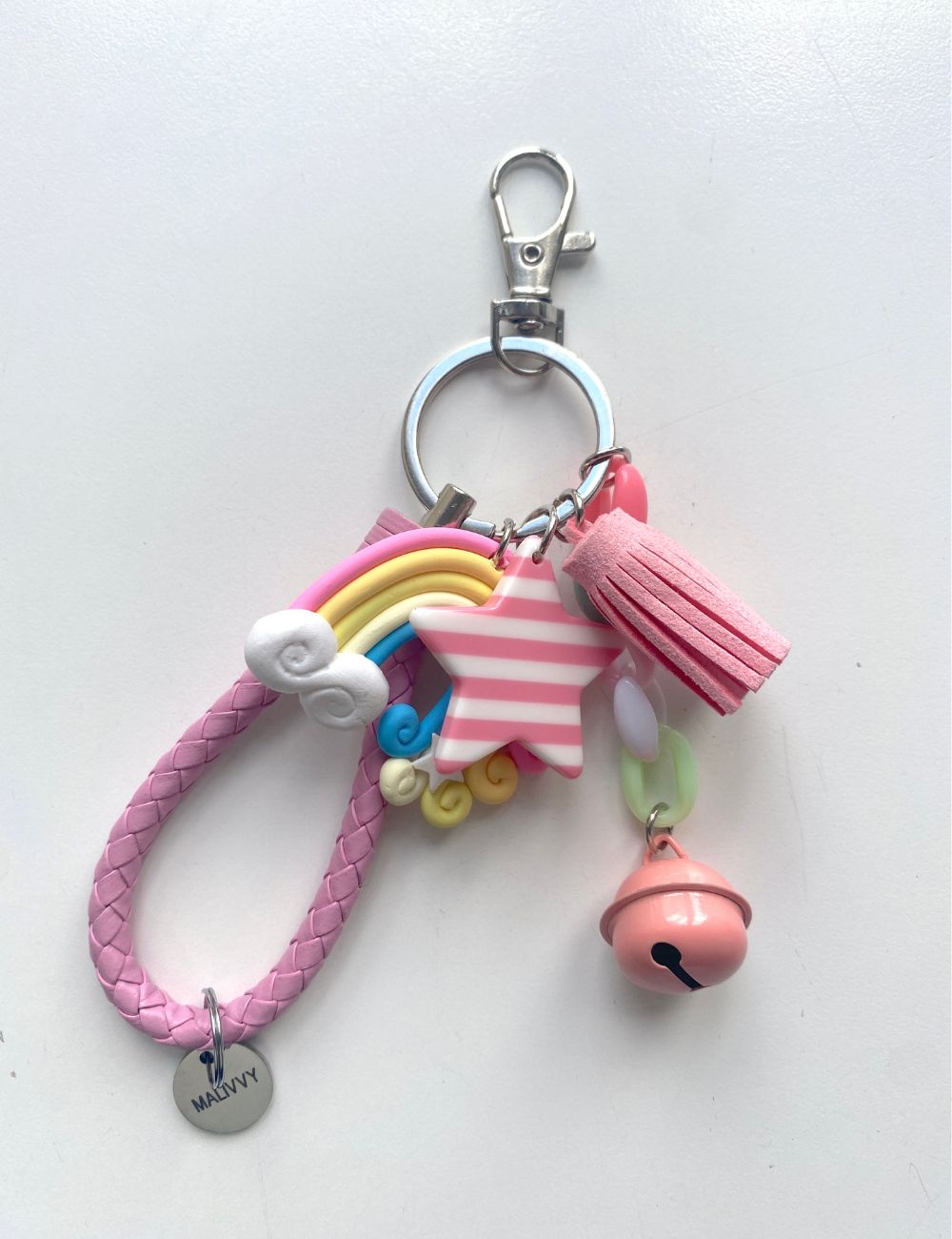 Nøglering med regnbue