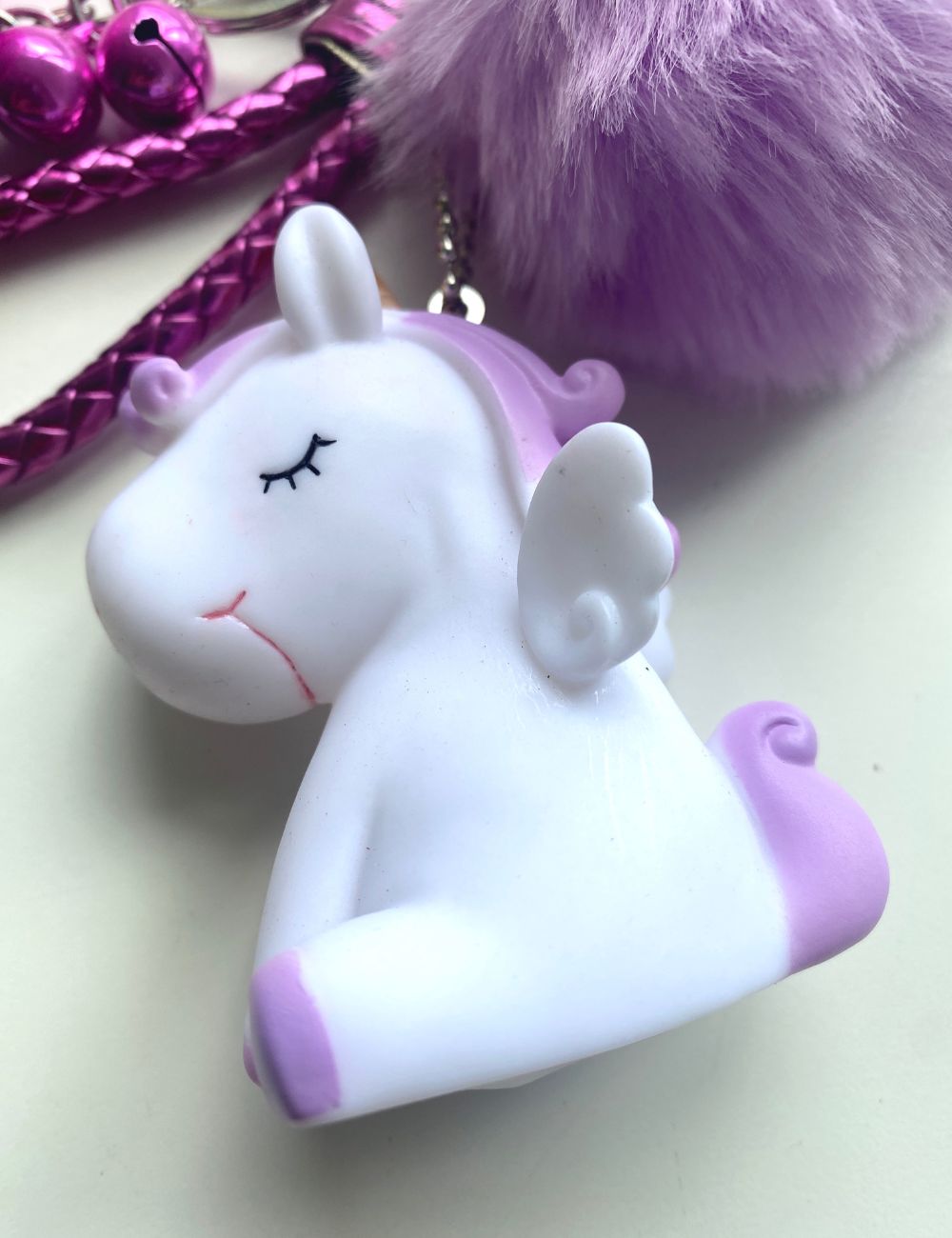 Nøglering med unicorn